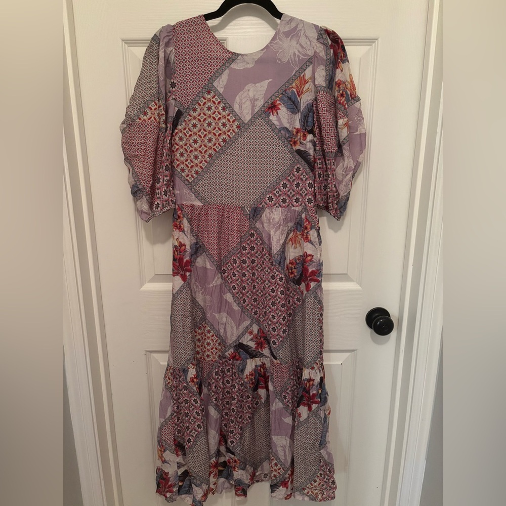 GiGiO Floral Patchwork Maxi Dress